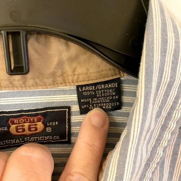 Vintage Men’s Size Large Route 66 Button Down Shirt - Picture 5 of 6